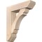 Ekena Millwork Olympic Slat Smooth Bracket w/ Offset Brace, Douglas Fir, 7 1/2"W x 28"D x 32"H BKT0806X28X32OLY06SDF - alternate 1